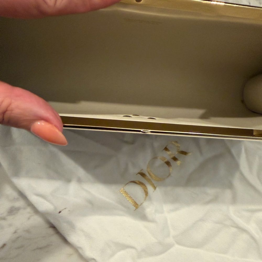 Christian Dior Tan Leather Clutch - Picture 7 of 8